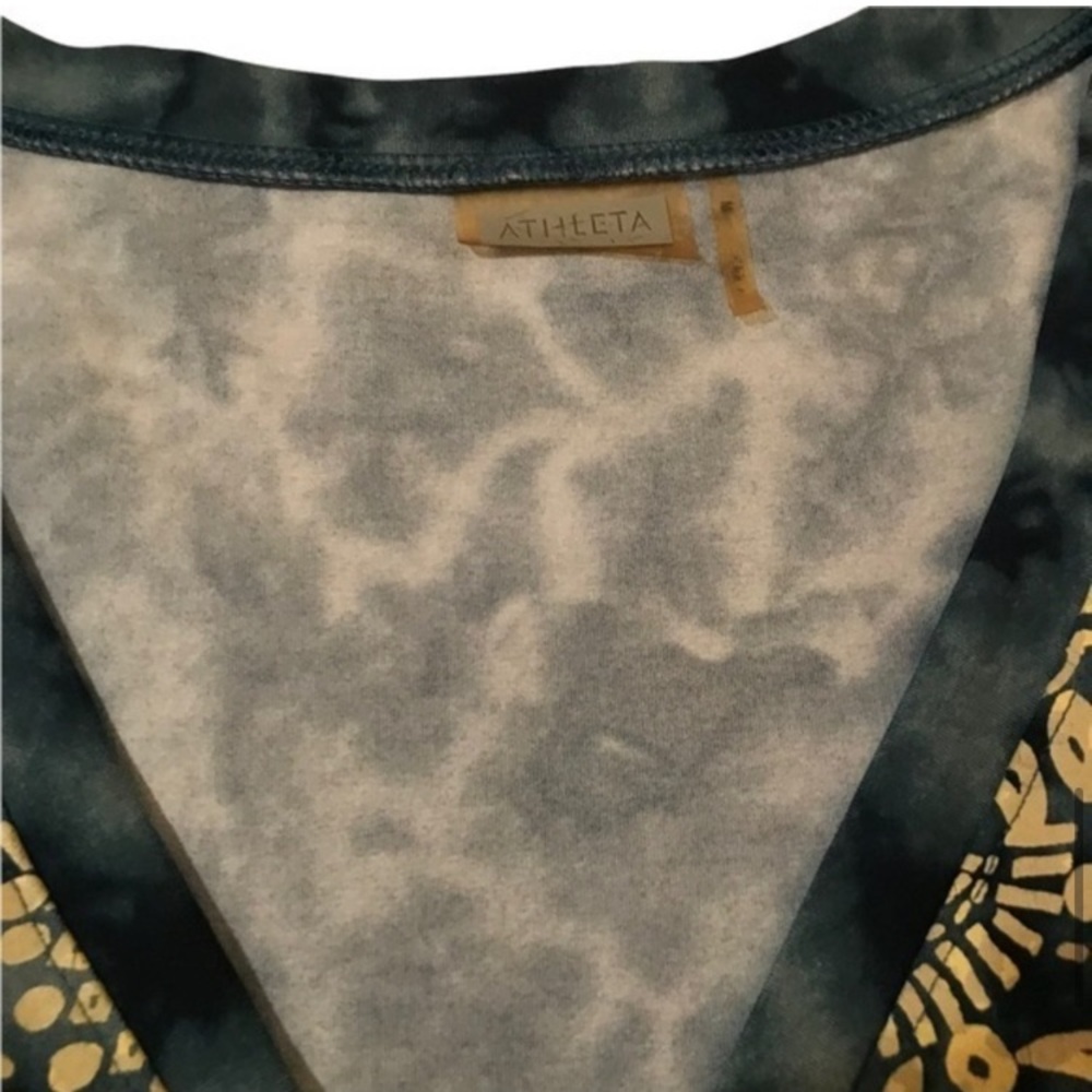 Athleta Nectar Tattoo Mottle Dye faux wrap dress - Picture 5 of 9